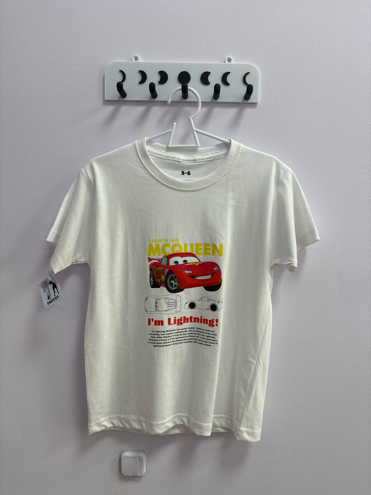 Camiseta rayo mcqueen 5-6
