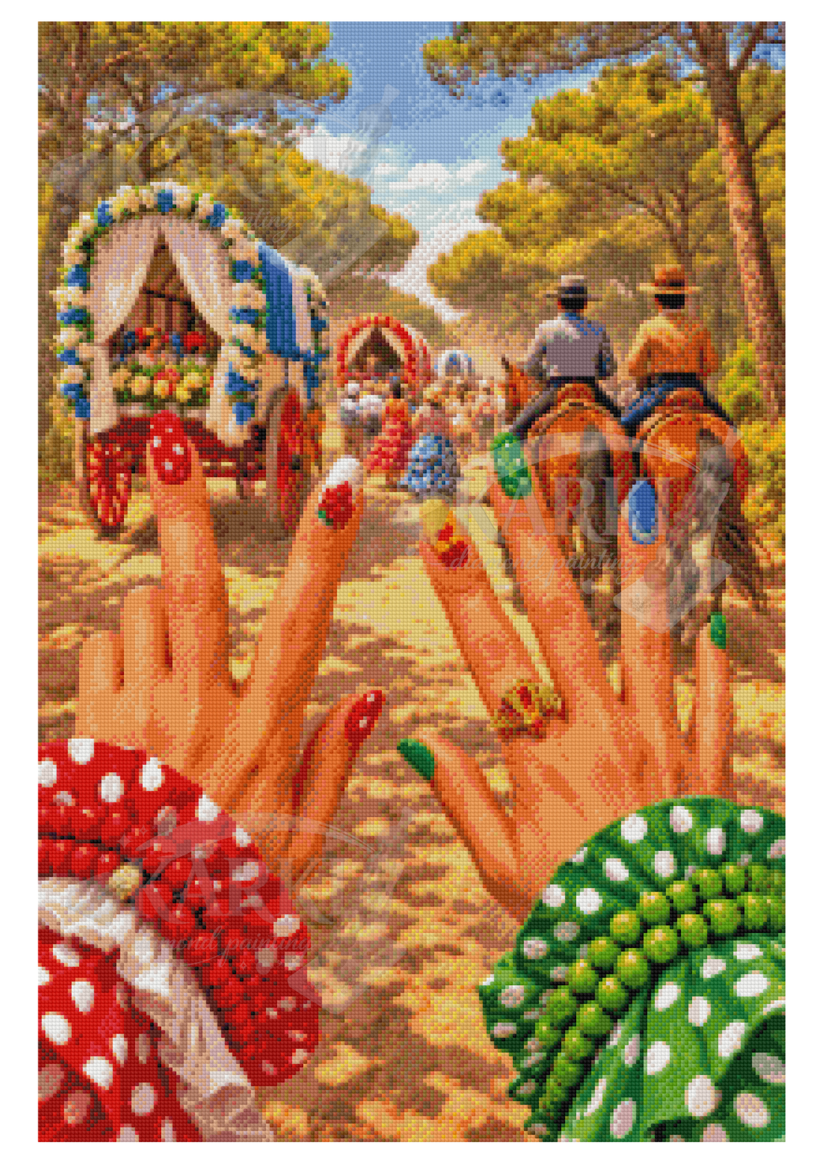 Lienzos Diamond_Turquesa