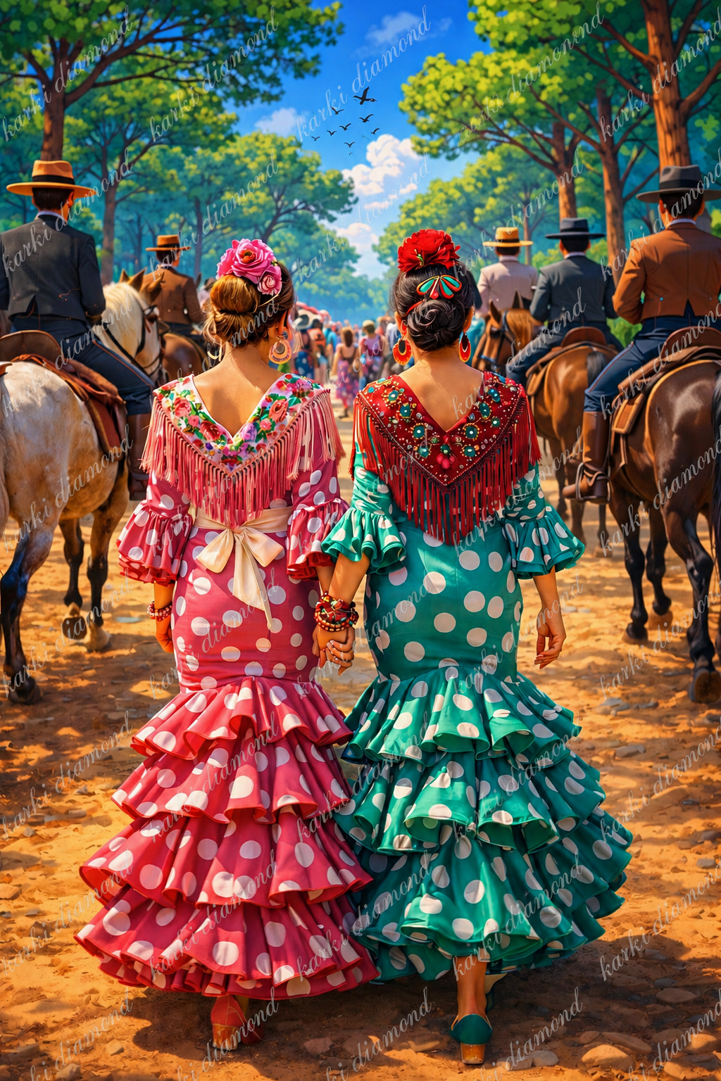 Flamencas (Diamond_Turquesa)