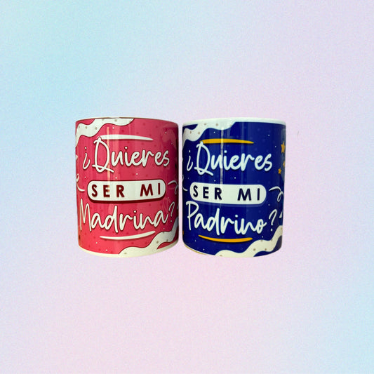 Tazas madrina y padrino