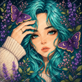 La chica de las mariposas lunares