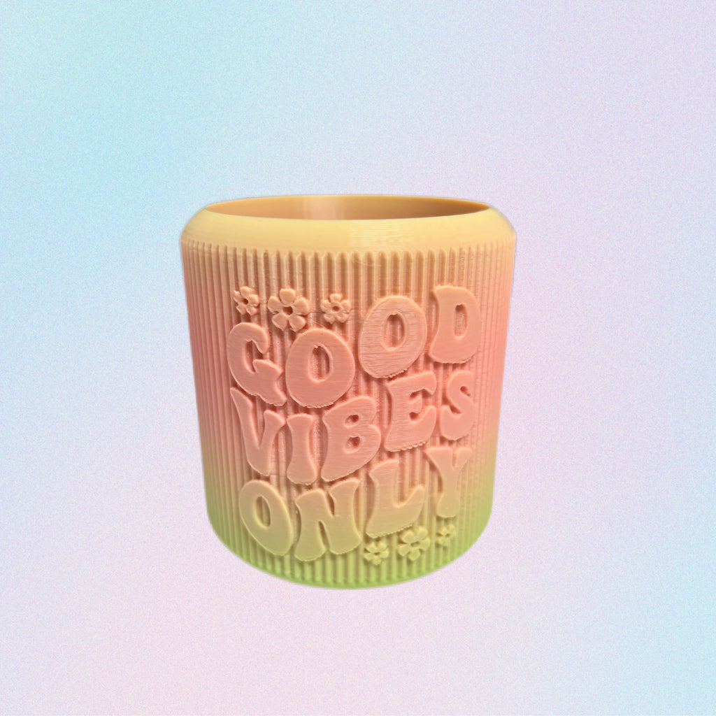 Vaso para bolis good vibes