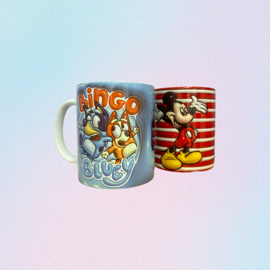 Tazas bluey mickey