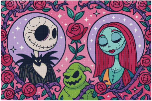 Lienzo Jack y Sally