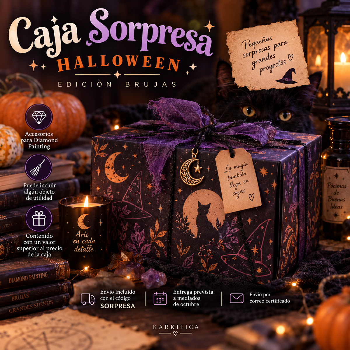 🧙‍♀️ CAJA SORPRESA HALLOWEEN | EDICIÓN BRUJAS 🎃