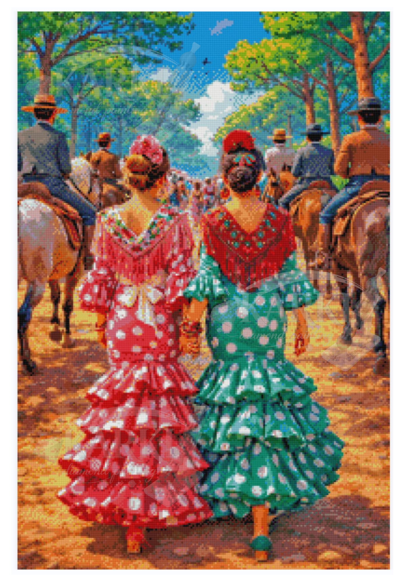 Flamencas (Diamond_Turquesa)